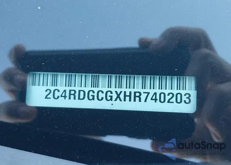 2017 Dodge Grand Caravan Sxt из США, поврежденный, VIN 2C4RDGCGXHR740203